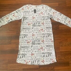 Enjoynight NWT Christmas Holiday Winter Nightgown Women’s Small Long Sleeves